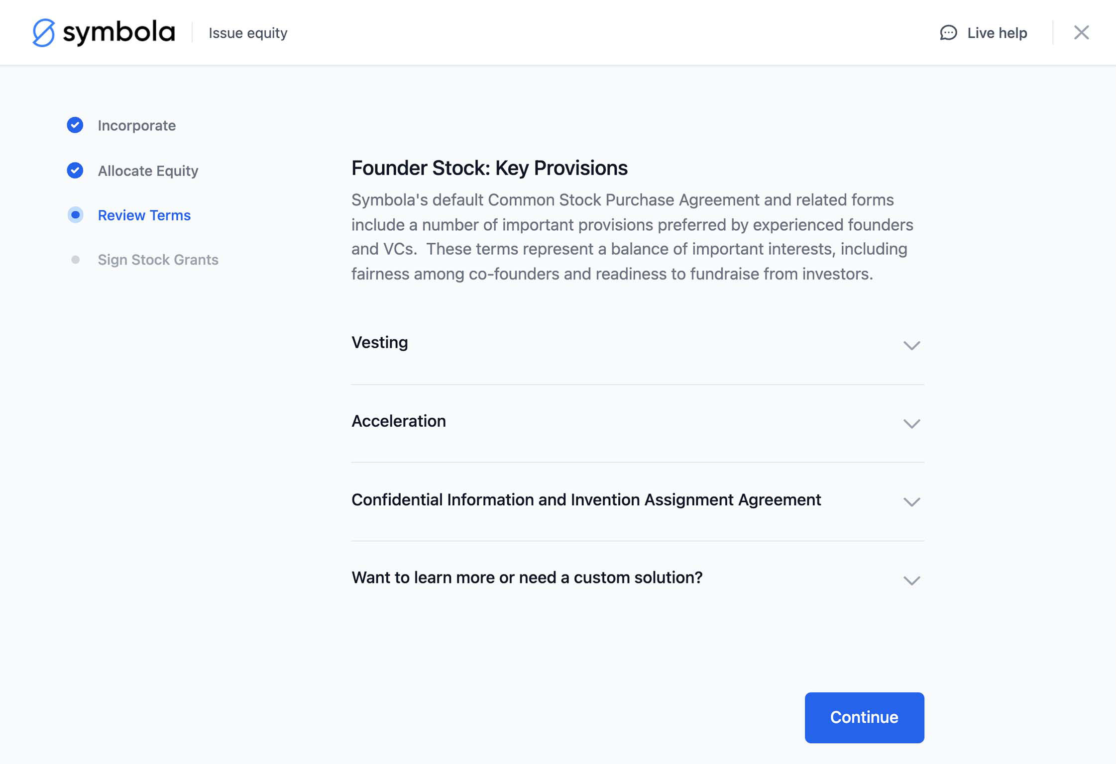 Customer profile user interface